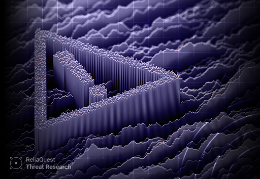 3D illustration of a triangular frame